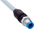 Sick Right Angle Male 8 way M12 to Unterminated Connector & Cable, 5m