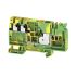 Weidmüller AAP Series Green/Yellow Distribution Unit, 10mm², 1-Level, Push In Termination, ATEX, IECEx