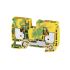 Weidmüller A2C Series Green/Yellow PE Terminal, 10mm², 1-Level, Push In Termination, ATEX, IECEx