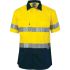 DNC TDJH 3887 Yellow/Navy Hi Vis Fabric Shirt, UK 6XL, EU 6XL