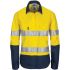 DNC TDJH 3786 Yellow/Navy Hi Vis Fabric Shirt, UK 6, EU 6