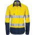 DNC TDJH 3786 Yellow/Navy Hi Vis Fabric Shirt, UK 18, EU 18