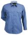 Stencil TDJH 2034L Slate Blue Cotton Shirt, UK S, EU S