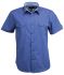 Stencil TDJH 2034S Slate Blue Cotton Shirt, UK S, EU S