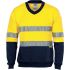 DNC Series 3924 Navy/Yellow Fleece Sweat Shirt