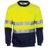 DNC Series 3824 Navy/Yellow Fleece Sweat Shirt