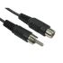 RS PRO Male RCA to Female RCA RCA Cable, Black, 3m