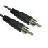 RS PRO Male RCA to Male RCA RCA Cable, Black, 25m