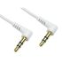RS PRO Male 3.5mm Stereo Jack to Male 3.5mm Stereo Jack Aux Cable, White, 1m