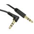 RS PRO Male 3.5mm Stereo Jack to Male 3.5mm Stereo Jack Aux Cable, Black, 1.5m