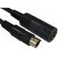 RS PRO Male SVHS to Female SVHS Black DIN Cable 5m