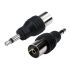 RS PRO A/V Connector Adapter, Male 3.5 mm Mono to Female TV Aerial Coaxial
