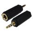 RS PRO A/V Connector Adapter, Male 3.5 mm Stereo to Female 6.35 mm Stereo