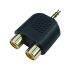 RS PRO A/V Connector Adapter, Male 3.5 mm Stereo to Female 3 x RCA
