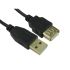 RS PRO USB 2.0 Cable, Male USB A to Female USB A USB Extension Cable, 1m