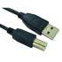 RS PRO USB 2.0 Cable, Male USB A to Male USB B USB Extension Cable, 1m