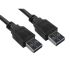 RS PRO USB 3.0 Cable, Male USB A to Male USB A USB Extension Cable, 1m