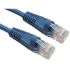 RS PRO Cat5e Straight Male RJ45 to Straight Male RJ45 Ethernet Cable, UTP, Blue LSZH Sheath, 1m