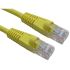 RS PRO Cat5e Straight Male RJ45 to Straight Male RJ45 Ethernet Cable, UTP, Yellow LSZH Sheath, 2m