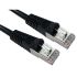 RS PRO Cat5e Straight Male RJ45 to Straight Male RJ45 Ethernet Cable, FTP, Black PVC Sheath, 500mm