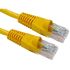 RS PRO Cat6 Straight Male RJ45 to Straight Male RJ45 Ethernet Cable, UTP, Yellow PVC Sheath, 500mm