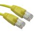 RS PRO Cat6 Straight Male RJ45 to Straight Male RJ45 Ethernet Cable, FTP, Yellow LSZH Sheath, 500mm