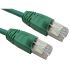RS PRO Cat6 Straight Male RJ45 to Straight Male RJ45 Ethernet Cable, FTP, Green LSZH Sheath, 1m