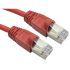 RS PRO Cat6 Straight Male RJ45 to Straight Male RJ45 Ethernet Cable, FTP, Red LSZH Sheath, 1m