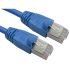 RS PRO, 20m Cat6, Blue RJ45 to Male RJ45 Male, FTPShielded, Terminated LSZH Sheath