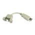 RS PRO USB 2.0 Cable, Male USB A to Female USB B USB Extension Cable, 120mm