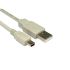 RS PRO USB 2.0 Cable, Male USB A to Male Mini USB B USB Extension Cable, 1.8m