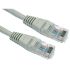 RS PRO Cat5e Straight Male RJ45 to Straight Male RJ45 Ethernet Cable, UTP, Grey PVC Sheath, 250mm