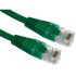 RS PRO, 250mm Cat5e, Green RJ45 to Male RJ45 Male, UTPUnshielded, Terminated PVC Sheath