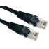 RS PRO Cat5e Straight Male RJ45 to Straight Male RJ45 Ethernet Cable, UTP, Black PVC Sheath, 250mm