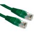 RS PRO Cat5e Straight Male RJ45 to Straight Male RJ45 Ethernet Cable, UTP, Green PVC Sheath, 6m