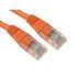 RS PRO Cat5e Straight Male RJ45 to Straight Male RJ45 Ethernet Cable, UTP, Orange PVC Sheath, 10m