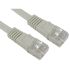 RS PRO Cat5e Straight Male RJ45 to Straight Male RJ45 Ethernet Cable, UTP, Grey PVC Sheath, 500mm