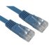 RS PRO Cat5e Straight Male RJ45 to Straight Male RJ45 Ethernet Cable, UTP, Blue PVC Sheath, 500mm