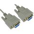 RS PRO Female 9 Pin D-sub to Female 9 Pin D-sub Null Modem Cable, 3m