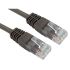 RS PRO Cat5e Straight Male RJ45 to Straight Male RJ45 Ethernet Cable, UTP, Brown PVC Sheath, 250mm