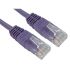 RS PRO Cat5e Straight Male RJ45 to Straight Male RJ45 Ethernet Cable, UTP, Purple PVC Sheath, 10m