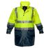 The Uniform Place Series MJ208 Navy/Yellow Unisex Hi Vis Jacket, XL