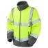 Leo Workwear Unisex Warn-Fleece-Jacke Gelb, Größe 6XL