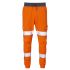 Leo Workwear JT01-O-LEO Orange Lightweight, Stretchy Trousers, 99 → 104cm Waist Size