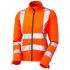 Chaqueta alta visibilidad Mujer Leo Workwear de color Naranja, talla 6XL