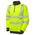 Leo Workwear Yellow Unisex Hi Vis Sweatshirt, 4XL