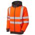 Sudadera de alta visibilidad Leo Workwear de color Naranja, talla XL