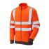 Leo Workwear Unisex Warn-Fleece-Jacke Orange, Größe 3XL