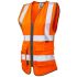 Leo Workwear Orange Hi-Vis Hi Vis Vest, XS