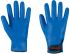 Guantes de trabajo de Poliamida Azul serie DEEPBLUE, talla 7, con recubrimiento de Espuma de nitrilo, Uso general